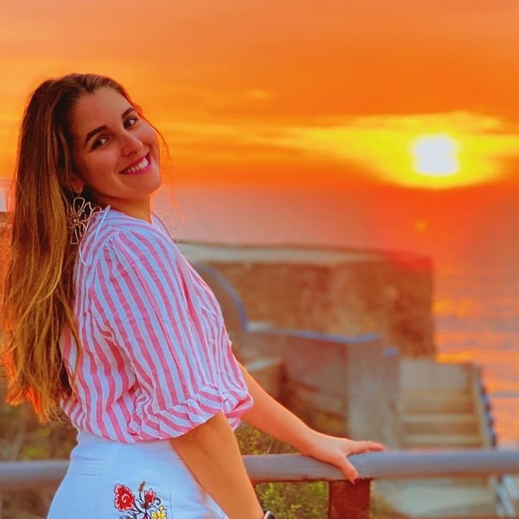 Pink and awesome! Zara stripped shirt. - Picture 3 of 16